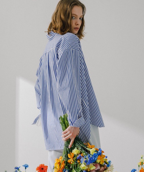 SENSE OF PLACE by URBAN RESEARCH(センスオブプレイスバイアーバンリサーチ)の「hxcyyd × SOP ストライプフラワーパッチマルチシャツ(UNISEX)(シャツ/ブラウス・メンズ・その他2/その他1・LARGE/MEDIUM)」の17枚目の写真