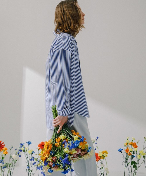 SENSE OF PLACE by URBAN RESEARCH(センスオブプレイスバイアーバンリサーチ)の「hxcyyd × SOP ストライプフラワーパッチマルチシャツ(UNISEX)(シャツ/ブラウス・メンズ・その他2/その他1・LARGE/MEDIUM)」の19枚目の写真