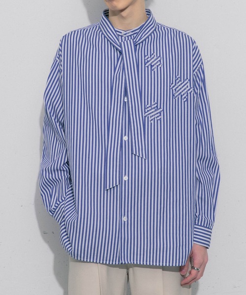 SENSE OF PLACE by URBAN RESEARCH(センスオブプレイスバイアーバンリサーチ)の「hxcyyd × SOP ストライプフラワーパッチマルチシャツ(UNISEX)(シャツ/ブラウス・メンズ・その他2/その他1・LARGE/MEDIUM)」の20枚目の写真