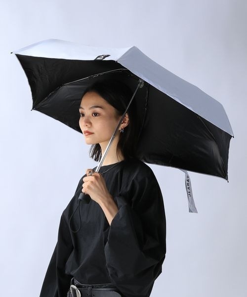 JEANASIS（ジーナシス）の「アメハレケンヨウヒガサ/105278（折りたたみ傘・レディース・ホワイト系その他/ブラック系その他・FREE）」の3枚目の写真