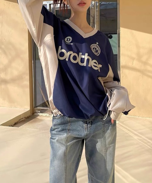 LAFFMO（ラフモ）の「ユニフォームロゴナイロントップス（その他トップス・レディース・ブラック/ブルー/グリーン・F）」の12枚目の写真