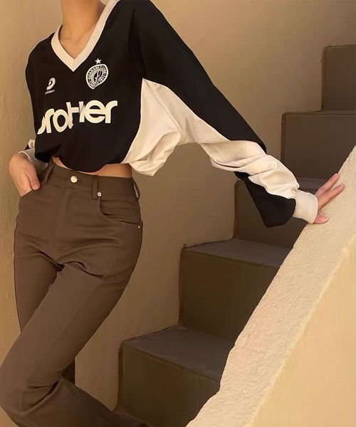 LAFFMO（ラフモ）の「ユニフォームロゴナイロントップス（その他トップス・レディース・ブラック/ブルー/グリーン・F）」の8枚目の写真