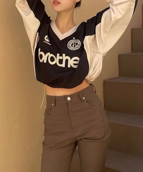 LAFFMO（ラフモ）の「ユニフォームロゴナイロントップス（その他トップス・レディース・ブラック/ブルー/グリーン・F）」の9枚目の写真