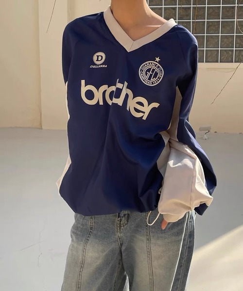 LAFFMO（ラフモ）の「ユニフォームロゴナイロントップス（その他トップス・レディース・ブラック/ブルー/グリーン・F）」の15枚目の写真