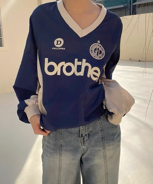 LAFFMO（ラフモ）の「ユニフォームロゴナイロントップス（その他トップス・レディース・ブラック/ブルー/グリーン・F）」の16枚目の写真