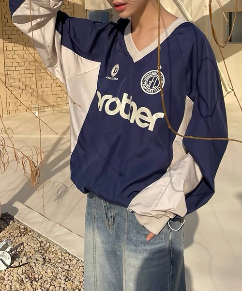 LAFFMO（ラフモ）の「ユニフォームロゴナイロントップス（その他トップス・レディース・ブラック/ブルー/グリーン・F）」の18枚目の写真