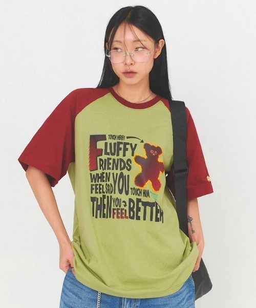 【セール】A'GEM/9 × .kom 『MAIN BOOTH/メインブース』 Fluffy T-shirt/フラッフィー Tシャツ（Tシャツ/カットソー）｜MAINBOOTH（メインブース）