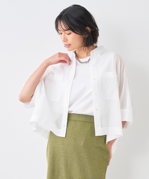 MICA＆DEAL 新品コットンシアーシャツ