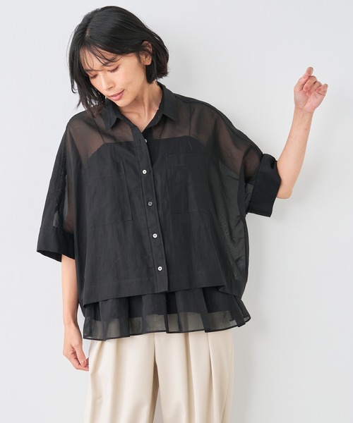 MICA&DEAL 新品 コットンシアーシャツ MICA&DEAL 新品コットンシアーシャツ