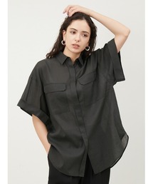 Mila Owen | 綿麻BIGポケット半袖シャツ(シャツ/ブラウス)