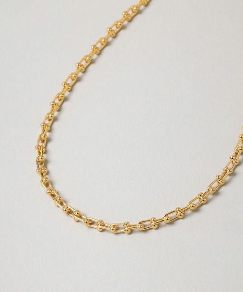 A part by（アパートバイ）の「ゲージリンクネックレス（ネックレス・レディース・シルバー/ゴールド・FREE）」の4枚目の写真
