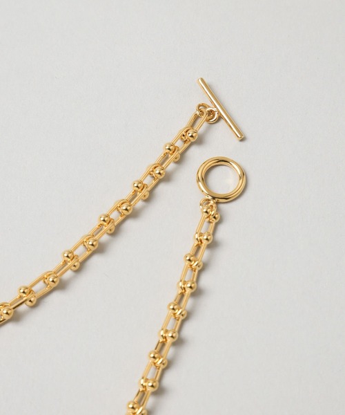 A part by（アパートバイ）の「ゲージリンクネックレス（ネックレス・レディース・シルバー/ゴールド・FREE）」の6枚目の写真