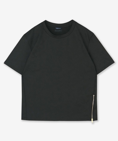 junhashimoto(ジュンハシモト)の「JERSEY CREW -EMBOSS CAMO-(Tシャツ/カットソー・メンズ・ネイビー/ライトカーキ/ブラック・3/4/5/2)」の2枚目の写真