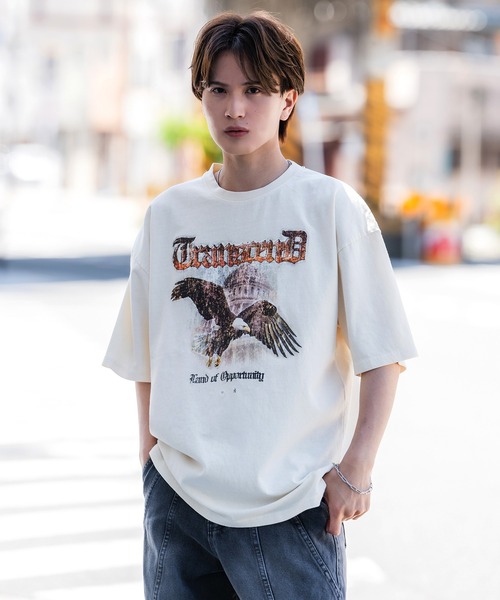 SIDEWAY STANCE(サイドウェイスタンス)の「【SIDEWAY STANCE】ピグメント加工 プリント 半袖Tシャツ(Tシャツ/カットソー・メンズ・ホワイト/レッド系1/レッド系/ブラック系2/ブラック系1/ブラック系/ホワイト系2/ホワイト系1/ホワイト系/ブラック・SMALL/MEDIUM/LARGE/X-LARGE)」の19枚目の写真