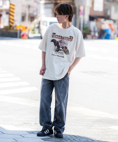 SIDEWAY STANCE(サイドウェイスタンス)の「【SIDEWAY STANCE】ピグメント加工 プリント 半袖Tシャツ(Tシャツ/カットソー・メンズ・ホワイト/レッド系1/レッド系/ブラック系2/ブラック系1/ブラック系/ホワイト系2/ホワイト系1/ホワイト系/ブラック・SMALL/MEDIUM/LARGE/X-LARGE)」の21枚目の写真