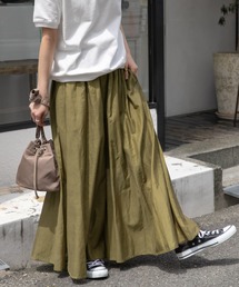 FORK&SPOON | FORK&SPOON　コットンキュプラギャザーワイドパンツ(その他パンツ)