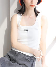 KIJUN Square-Neck Rib Tank Top 24SSW22 0A/B/C/ D