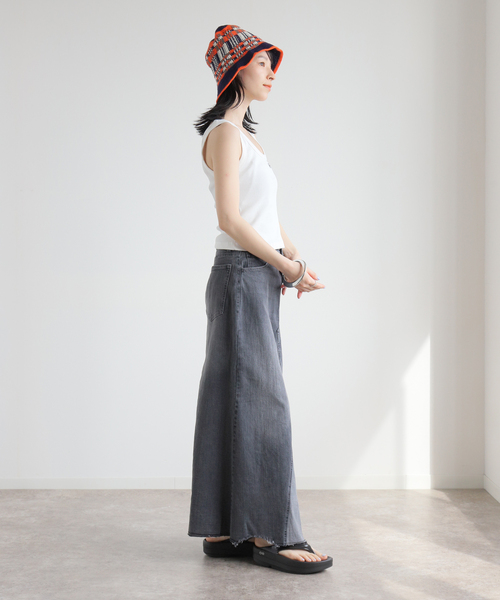 JOINT WORKS（ジョイントワークス）の「KIJUN Square-Neck Rib Tank Top 24SSW22 0A/B/C/ D（タンクトップ・レディース・グリーン/ホワイト/ブラック/オレンジ・SMALL）」の11枚目の写真