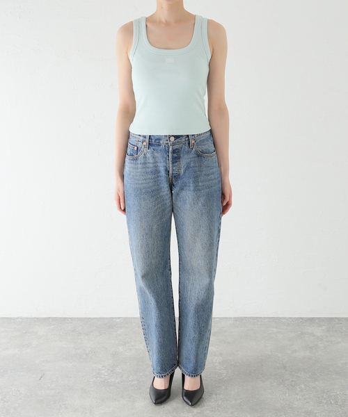 JOINT WORKS（ジョイントワークス）の「KIJUN Square-Neck Rib Tank Top 24SSW22 0A/B/C/ D（タンクトップ・レディース・グリーン/ホワイト/ブラック/オレンジ・SMALL）」の13枚目の写真