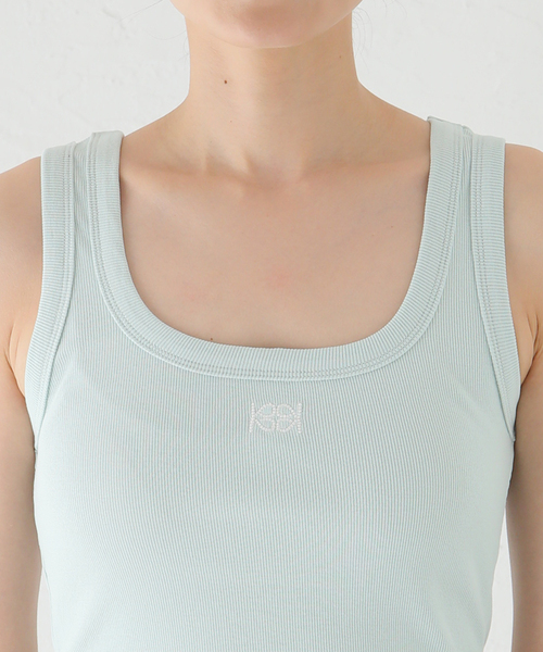 JOINT WORKS（ジョイントワークス）の「KIJUN Square-Neck Rib Tank Top 24SSW22 0A/B/C/ D（タンクトップ・レディース・グリーン/ホワイト/ブラック/オレンジ・SMALL）」の17枚目の写真