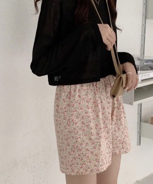 ammy.(エイミードット)の「【 ammy. / エイミードット 】 ギンガムチェック フラワー ショートパンツ / ルームウェア(ルームウェア/パジャマ・レディース・グリーン系/ブルー系/ピンク系/オレンジ系/イエロー系/パープル系/ネイビー系/ブラック系/レッド系/ライトピンク・FREE)」の19枚目の写真