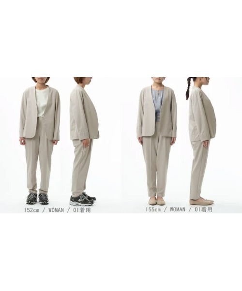 WHITE JOOLA（ホワイトジョーラ）の「【着るだけで垢抜ける！】ユニセックス！洗濯機OK！UVカット！接触冷感！速乾！耐久性！オール日本・岐阜製towashiセットアップスーツ（スーツスカート・メンズ・ブラック/ベージュ・S/M/L/LL）」の20枚目の写真