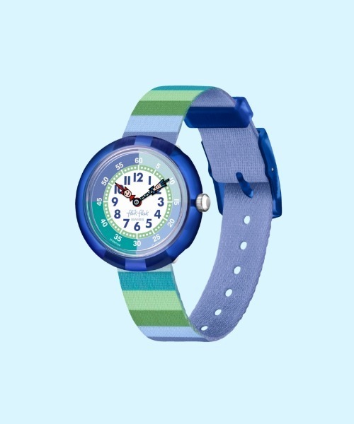 STRIPY GREEN（アナログ腕時計）｜FLIK FLAK（フリックフラック） 6,270円