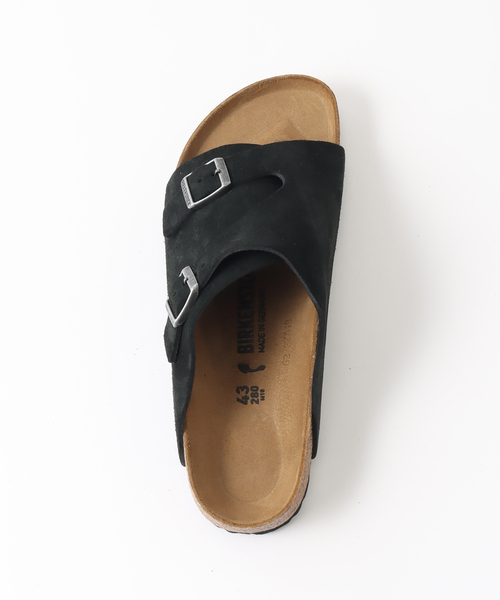 BIRKENSTOCK（ビルケンシュトック）の「BIRKENSTOCK (ビルケンシュトック) ZURICH BLACK SUEDE 1025060（サンダル・メンズ・ブラック・43/44/41/42）」の14枚目の写真