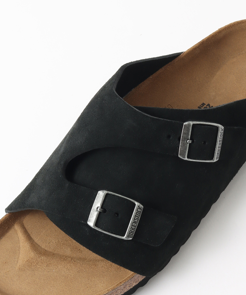 BIRKENSTOCK（ビルケンシュトック）の「BIRKENSTOCK (ビルケンシュトック) ZURICH BLACK SUEDE 1025060（サンダル・メンズ・ブラック・43/44/41/42）」の5枚目の写真