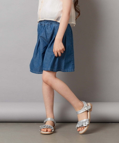 a.v.v（アーヴェヴェ）の「[100-130]アソートキュロット（その他パンツ・キッズ・ブルー/ダークインディゴブルー/ライラック・100/110/120/130）」の10枚目の写真