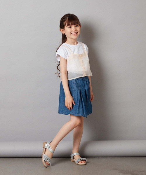 a.v.v（アーヴェヴェ）の「[100-130]アソートキュロット（その他パンツ・キッズ・ブルー/ダークインディゴブルー/ライラック・100/110/120/130）」の12枚目の写真