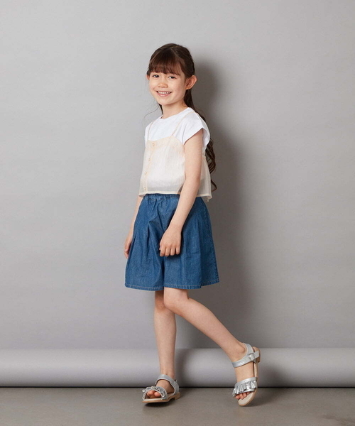 a.v.v（アーヴェヴェ）の「[100-130]アソートキュロット（その他パンツ・キッズ・ブルー/ダークインディゴブルー/ライラック・100/110/120/130）」の13枚目の写真