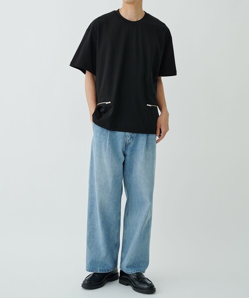 superNova.（スーパーノヴァ）の「【superNova./スーパーノヴァ】Selvedge wide jeans-Vintage wash（デニムパンツ・メンズ・ダークインディゴブルー・S/M）」の2枚目の写真