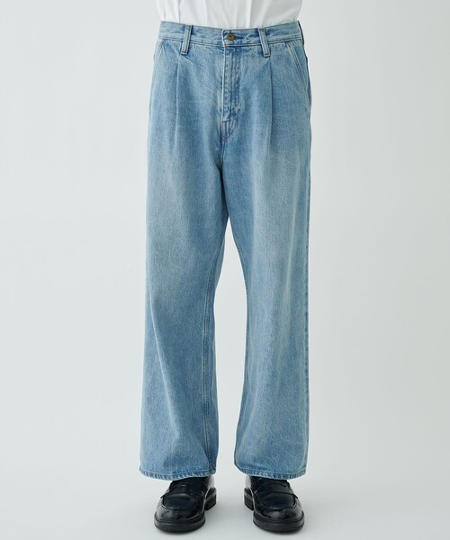 superNova.（スーパーノヴァ）の「【superNova./スーパーノヴァ】Selvedge wide jeans-Vintage wash（デニムパンツ・メンズ・ダークインディゴブルー・S/M）」の3枚目の写真