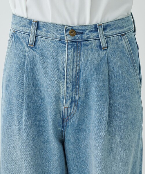 superNova.（スーパーノヴァ）の「【superNova./スーパーノヴァ】Selvedge wide jeans-Vintage wash（デニムパンツ・メンズ・ダークインディゴブルー・S/M）」の6枚目の写真