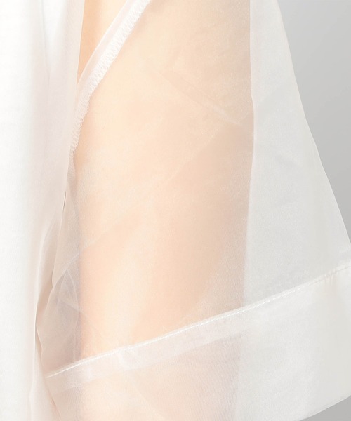 Grand PARK（グランドパーク）の「【2枚セット】リゾートプリントタンクトップ+オーガンジー（Tシャツ/カットソー・レディース・グレー/カーキ/ホワイト・FREE）」の16枚目の写真