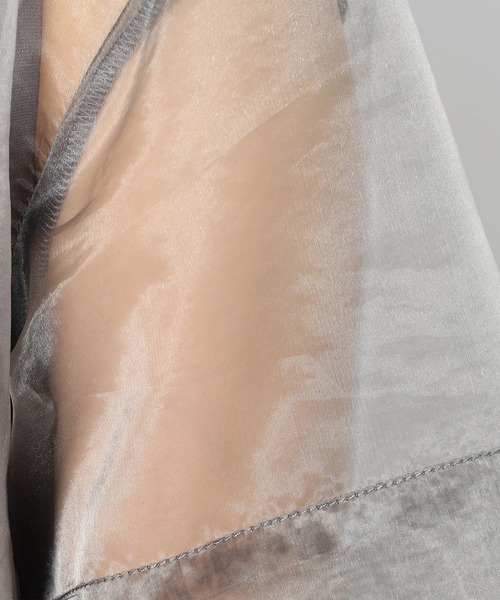 Grand PARK（グランドパーク）の「【2枚セット】リゾートプリントタンクトップ+オーガンジー（Tシャツ/カットソー・レディース・グレー/カーキ/ホワイト・FREE）」の17枚目の写真