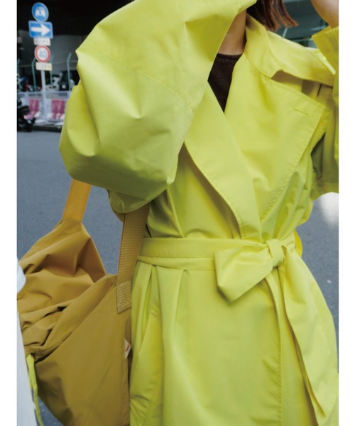 collex（コレックス）の「★【1937】RAIN SOUTIEN COLLOAR COAT（ステンカラーコート・レディース・ライトブルー/カーキ/ベージュ/イエロー/オレンジ・フリー）」の2枚目の写真