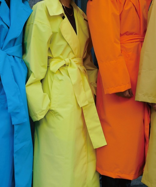 collex（コレックス）の「★【1937】RAIN SOUTIEN COLLOAR COAT（ステンカラーコート・レディース・ライトブルー/カーキ/ベージュ/イエロー/オレンジ・フリー）」の6枚目の写真