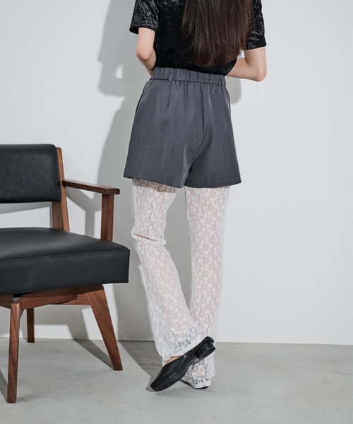 paravion（パラビオン）の「シアーレースパンツ/レギンス（その他パンツ・レディース・ブラック/ホワイト・FREE）」の8枚目の写真