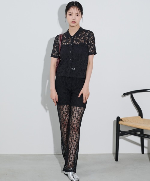 paravion（パラビオン）の「シアーレースパンツ/レギンス（その他パンツ・レディース・ブラック/ホワイト・FREE）」の16枚目の写真