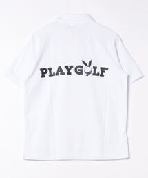 【Fortune Island Golf】PLAY GOLF POLO/バックプリントロゴ半袖ポロシャツ