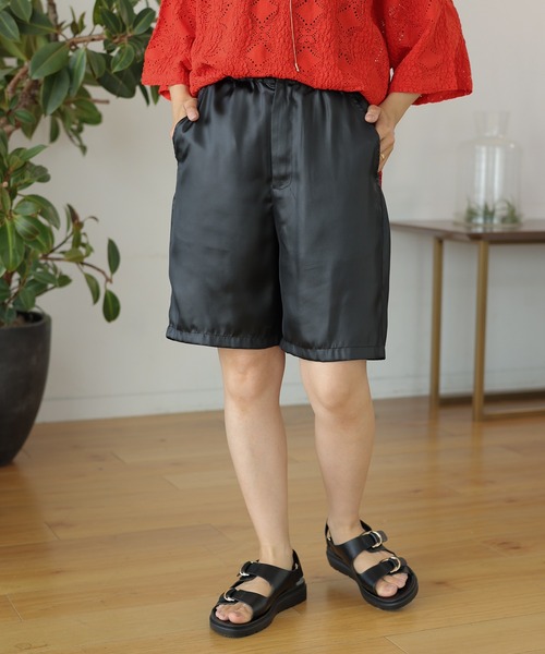 LIMI feu ショートパンツ Sサイズ LIMI feu 変形ショートパンツ イージーパンツ 黒 サイズS*ED62