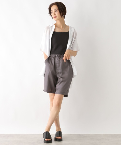 LEPSIM（レプシィム）の「光沢ショートパンツ　125329（その他パンツ・レディース・チャコールグレー/ブラック・FREE）」の17枚目の写真