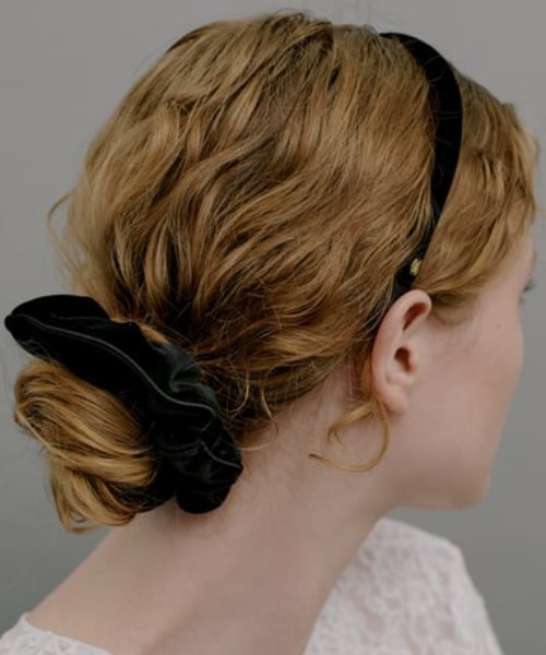 IRIS47（イリスフォーセブン）の「【IRIS 47】Scala shushu/スカラ シュシュ（シュシュ・レディース・ブラウン/ネイビー/ブラック系・FREE）」の11枚目の写真