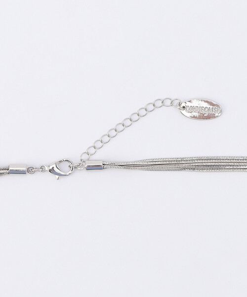 COMME CA ISM（コムサイズム）の「スネイクチェーン 5連 ショートネックレス（ネックレス・レディース・シルバー・FREE）」の5枚目の写真