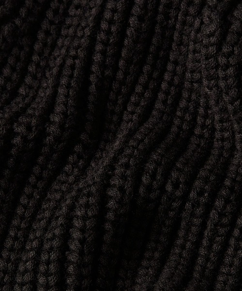 G-STAR(ジースター)の「ORIGINALS FISHERMAN BEANIE/ブランドロゴフィッシャーマンニットキャップ/ショートニットワッチ(ニットキャップ/ビーニー・メンズ・ダークブラック/ダークオリーブ・ONE SIZE)」の4枚目の写真