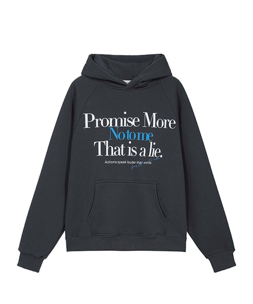 LAFFMO(ラフモ)の「ロゴプリント裏起毛フーディー(スウェット・レディース・グレー・S/M/L)」の18枚目の写真