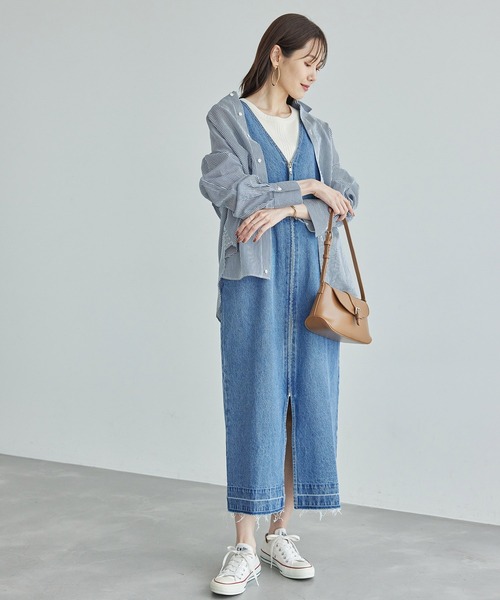 デニムジャンスカワンピース　ROPE'PICNIC 38 ROPE' PICNIC（ロペピクニック）の「デニムジャンスカワンピース
