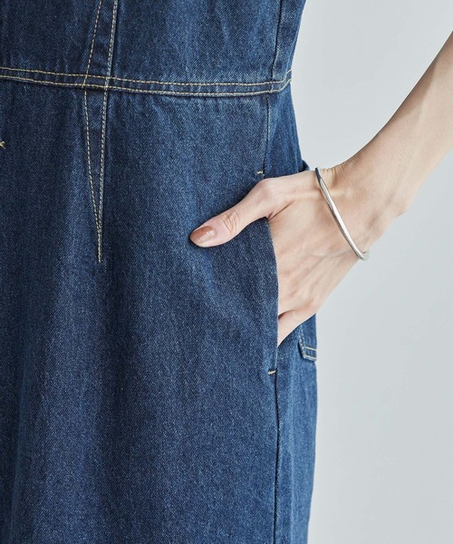 ROPE' PICNIC(ロペピクニック)の「デニムジャンスカワンピース(ジャンパースカート・レディース・ネイビー/ブルー・38/36)」の20枚目の写真